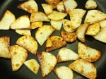 Browning the Potatoes